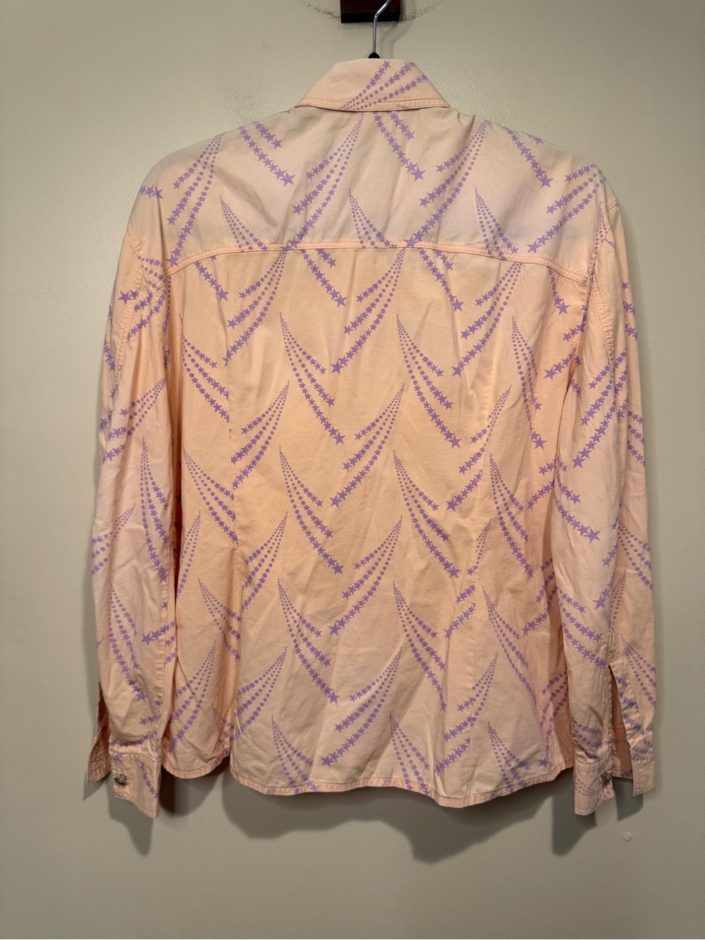 Vintage Versace Jeans Couture Ittierre button down Blouse shooting stars - Picture 12 of 14
